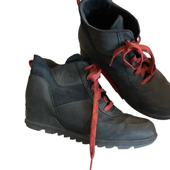 Women’s Sorel Evie Sport Lace Boot Black - Picture 6 of 9